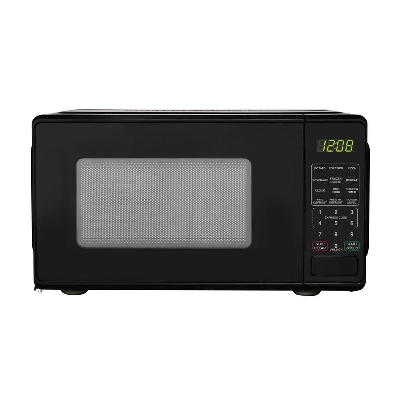 Compact Countertop Microwave Oven 700W LED Display Kitchen Timer Child Lock New
