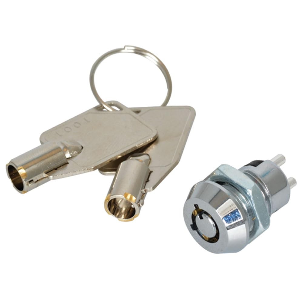 Round SPST Keylock Switch with Two Keys