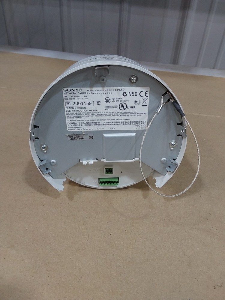Sony SNC-EP550 Network Camera No Cord