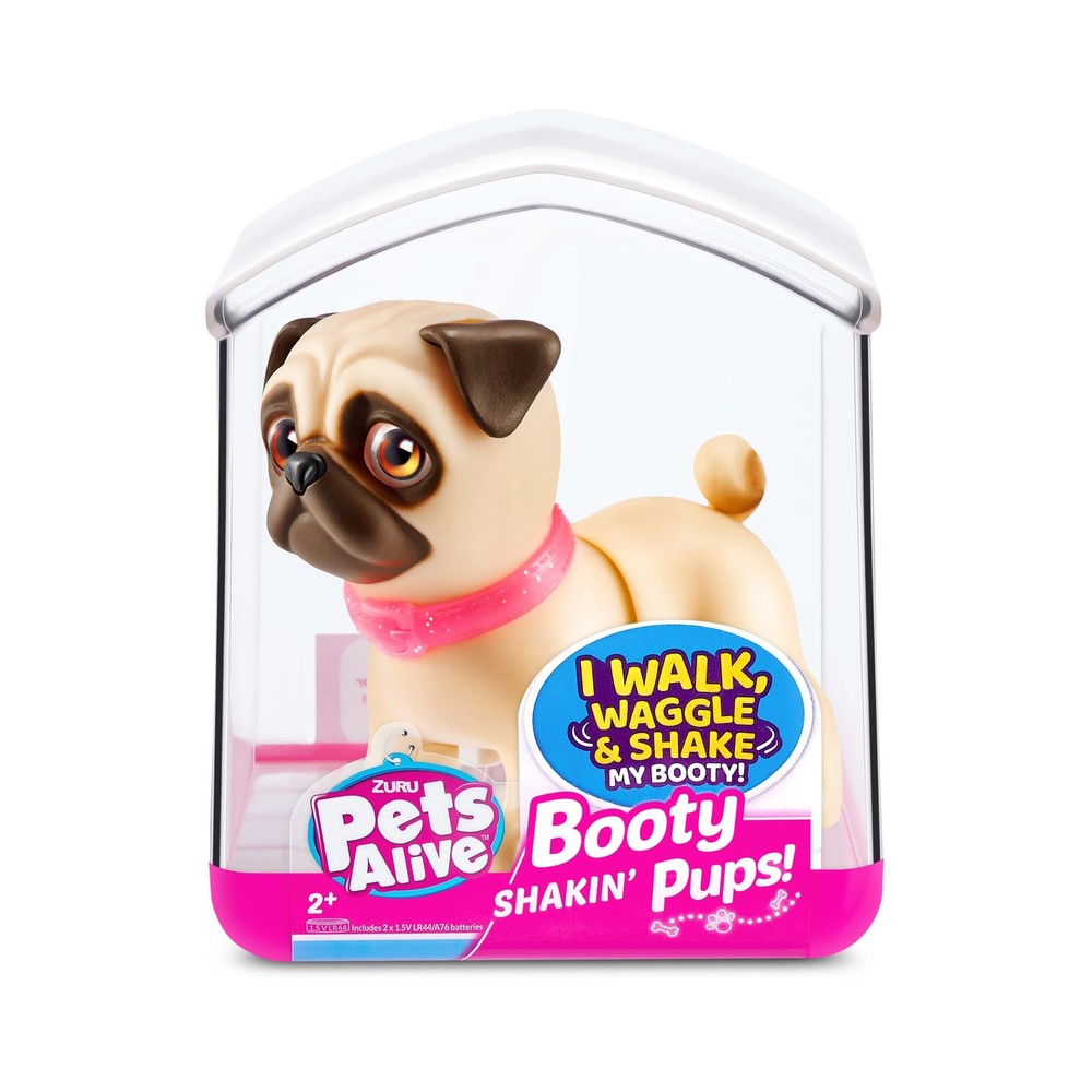 Pets Alive Booty Shakin' Pups Toy Window Box