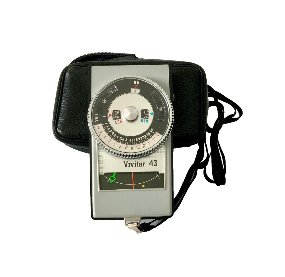 Vivitar 43 Light Meter Vintage W/ Case