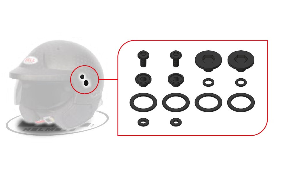 Bell Visor Pivot / Screw Kit series 10
