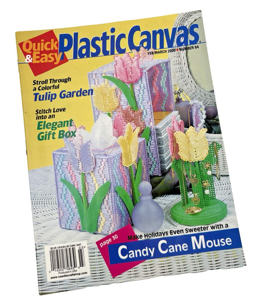 Plastic Canvas Magazine Quick & Easy Patterns Feb/March 2000 Tulips Spring  /
