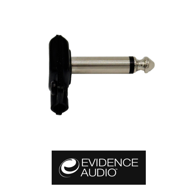 Evidence Audio ESP Soldered Right Angle 1/4 TS Plug, Black