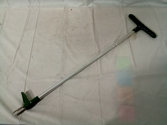 Weed Puller, 36" Long - Green and Silver Colors