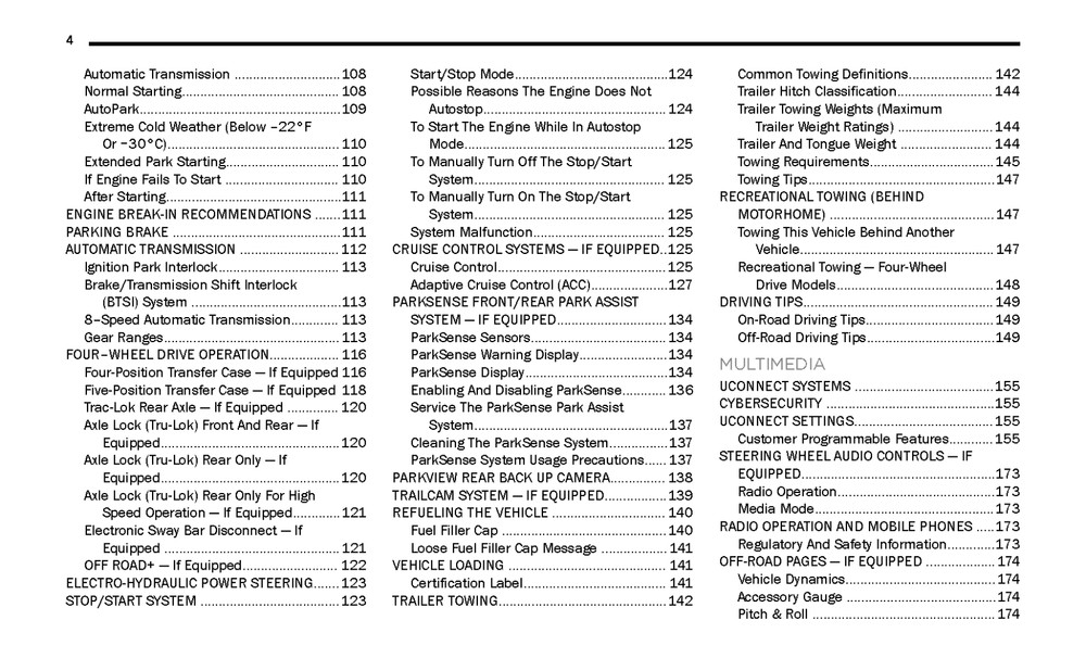 2025 Jeep Gladiator Owners Manual User Guide