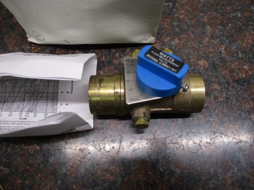 Watts Flow Measurement Valve 1" CSM-61-M1-S 0856739 NEW FREE SHIPPING