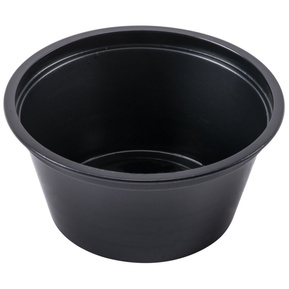 MarketPro Polypropylene Souffle Cup Black 325 oz. | 2500/Case