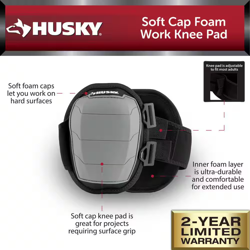 Soft Cap Foam Work Knee Pads (1-Pair)