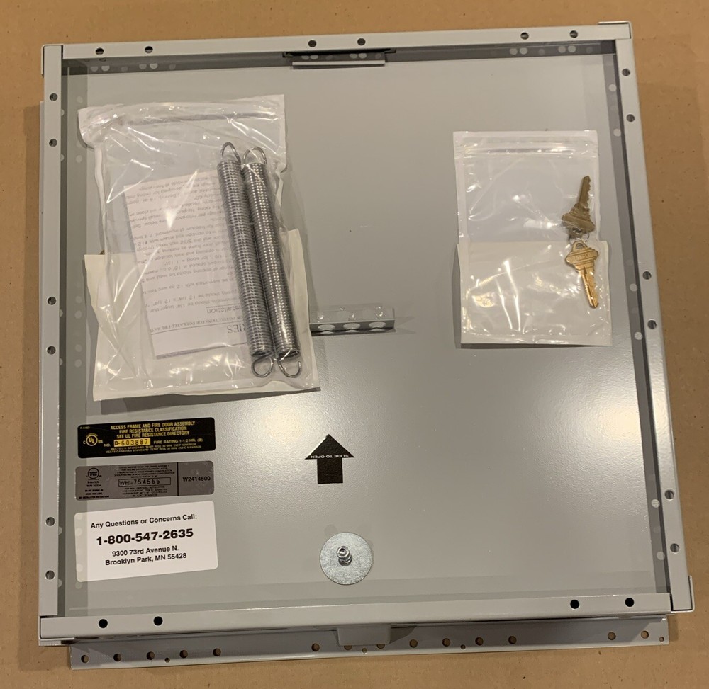 Intertek Keyed Insulated Fire Rated Access Panel 18"X18" Inch