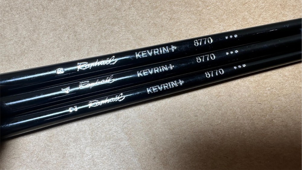 3x Raphael Kevrin Plus Long Handle Short Bright Paint Brushes 8770 Sizes 2 4 & 8