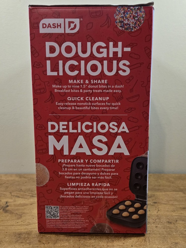 DASH Donut Bite Maker, Pink with Manual, Preowned