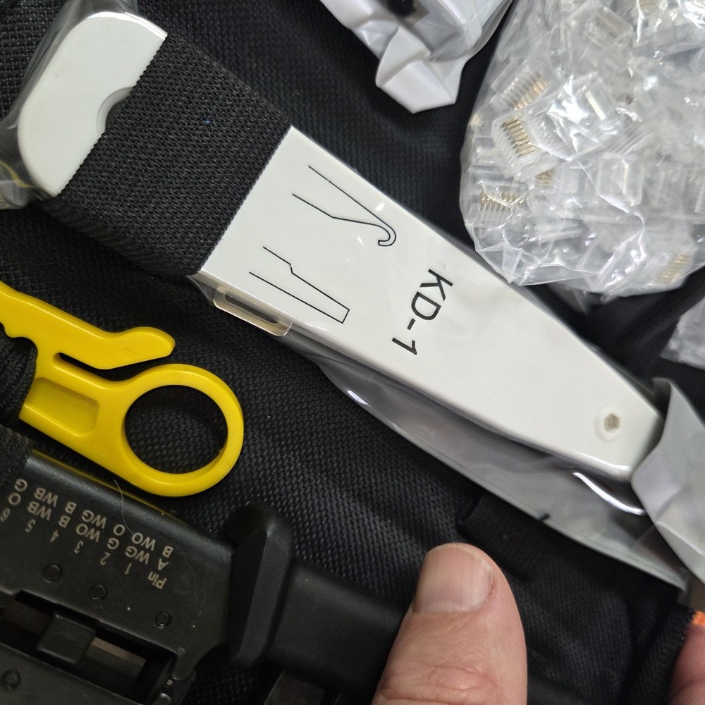 Network Tool Kit - RJ45 Crimper, Tester & Strippers for Ethernet Cable Work