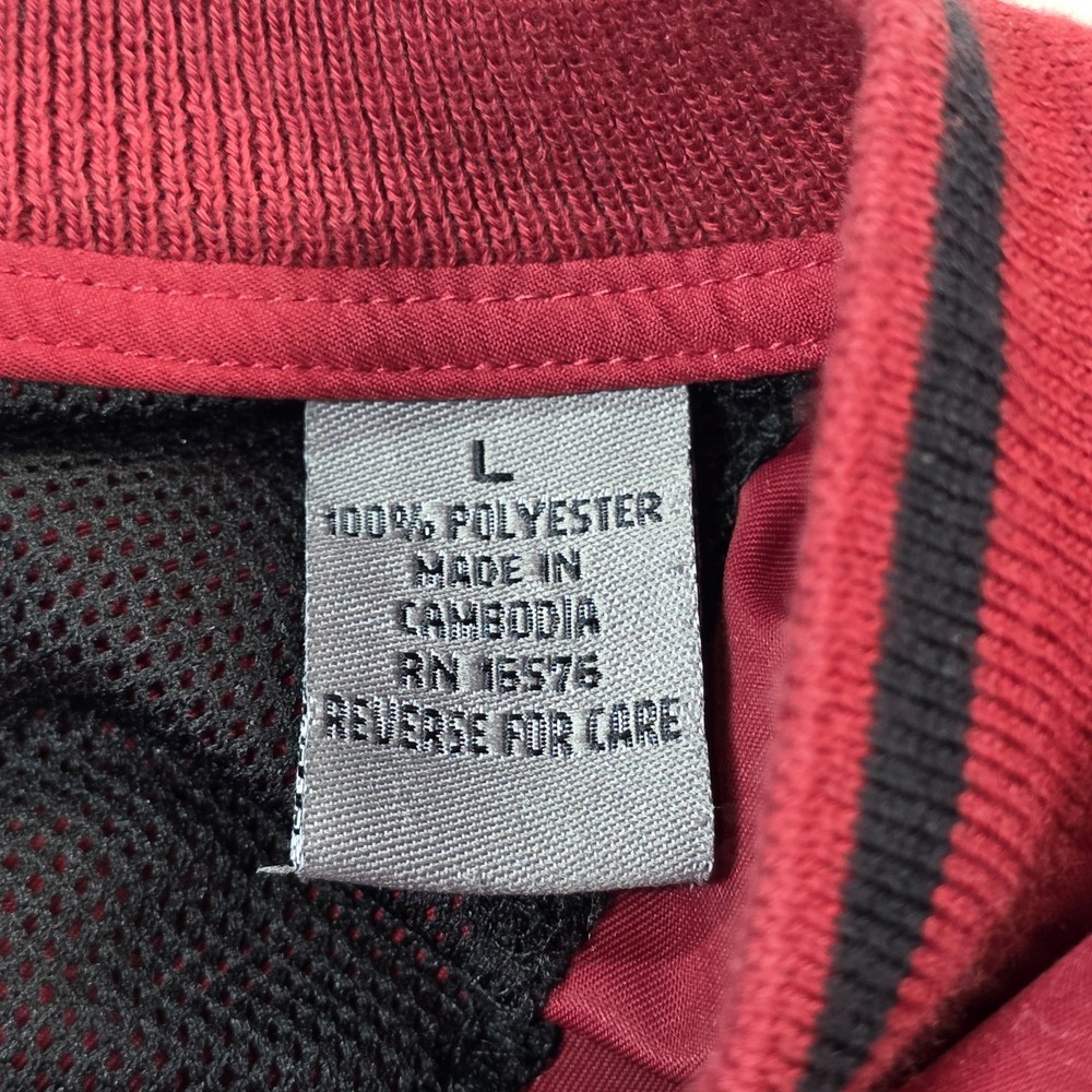 Perry Ellis America Golf Pullover Windbreaker Jacket Men's L Red