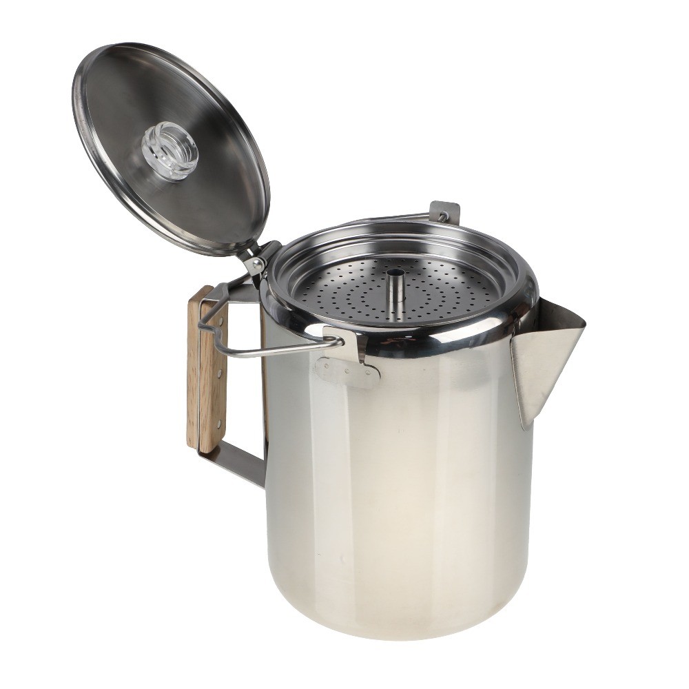 12-Cup Stainless Steel Camping Percolator