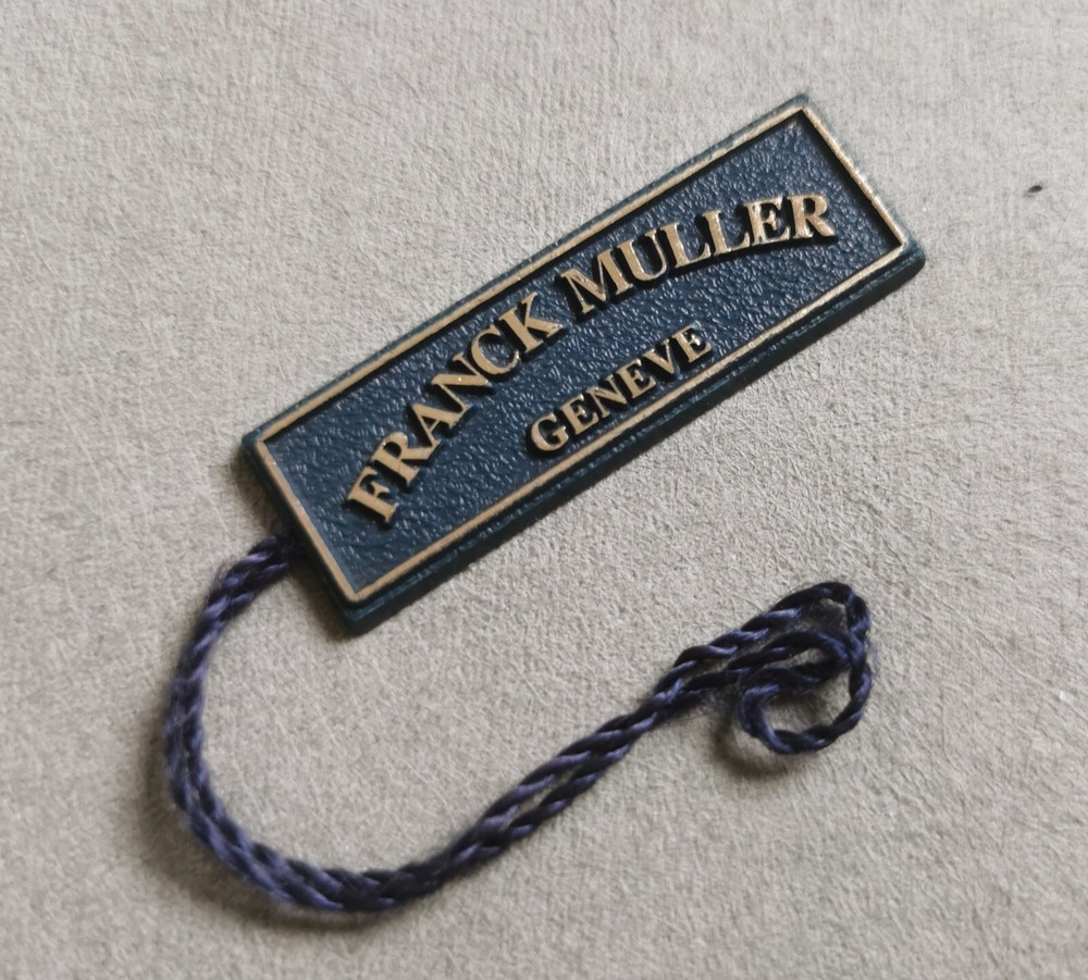 Franck Muller Vintage T1 Blue Plastic Rectangular Tag Very Good