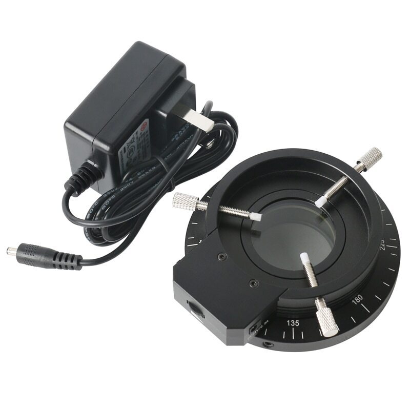 Adjustable Microscope Ring Polarizer Light Source 120pcs LED Dia. 62mm Polarizer