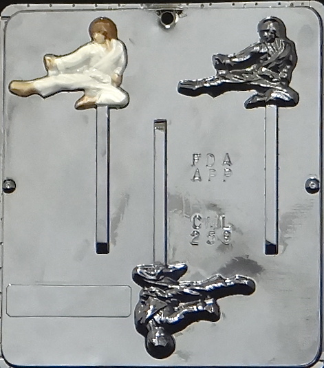 Karate Lollipop Chocolate Candy Mold  258 NEW