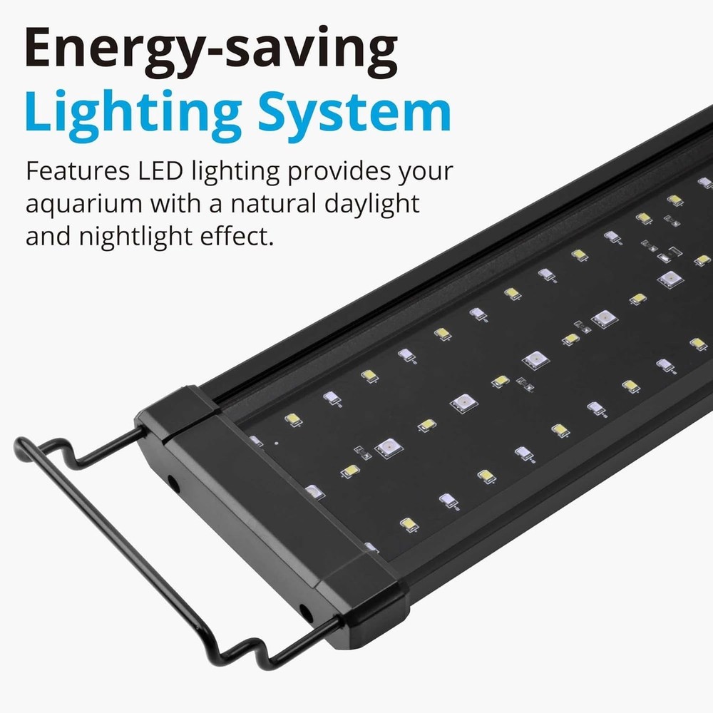 36W Saltwater Aquarium LED Reef Light with Programmable Timer and Color Control