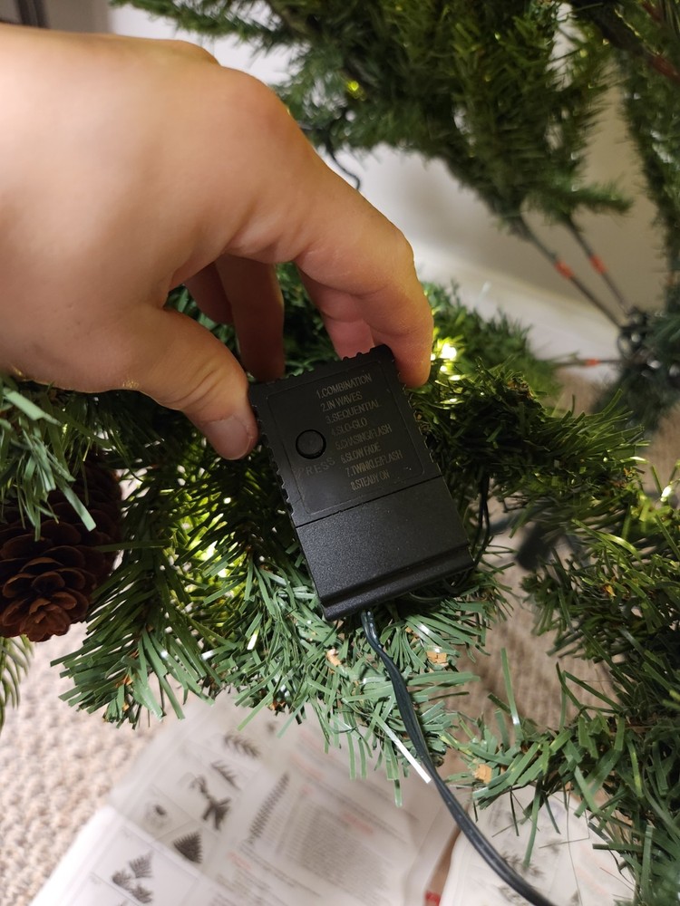 Artificial Prelit Christmas Tree WORKS