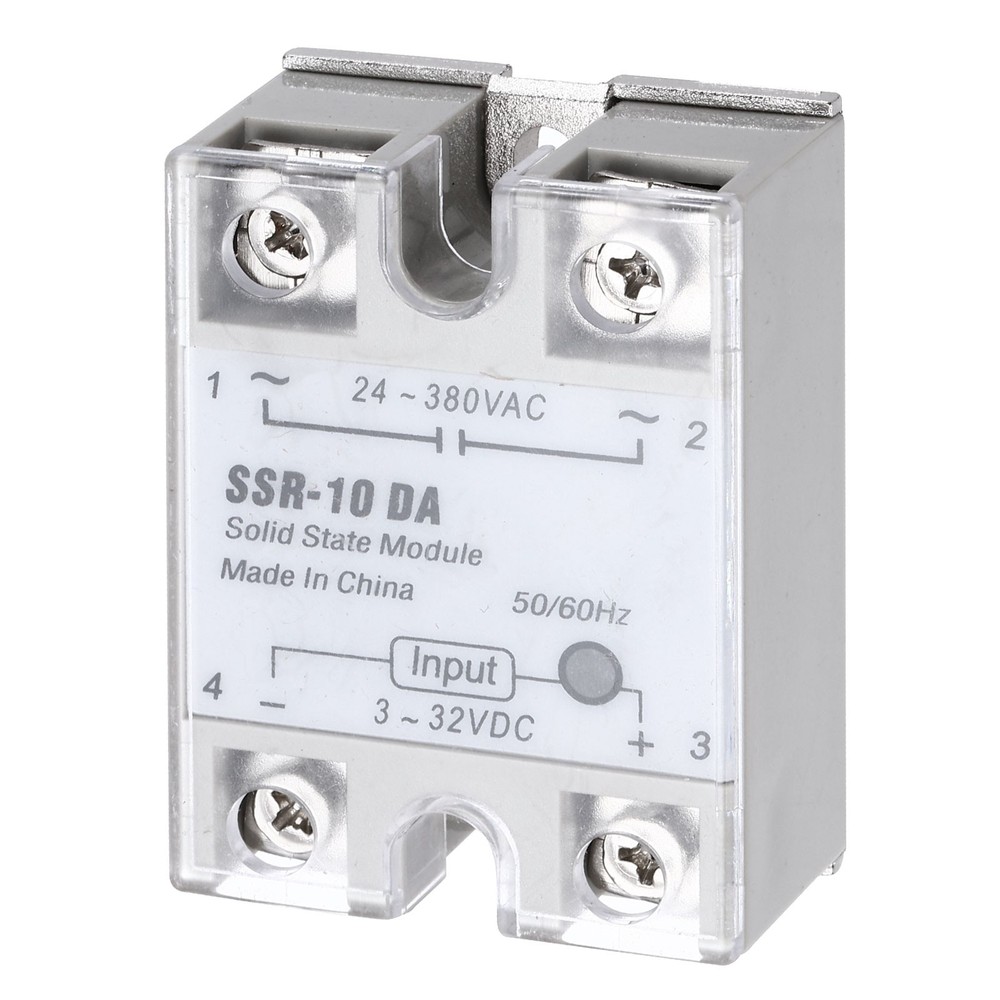 SSD-10DA 3-32V DC Input to 24-380V AC Output Solid State Relay AC 10A