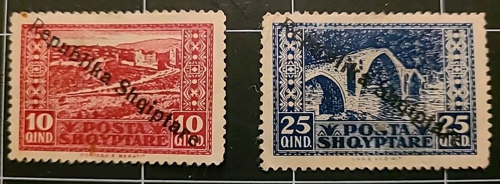 ALBANIA Scott 181 - 182, MLH      R