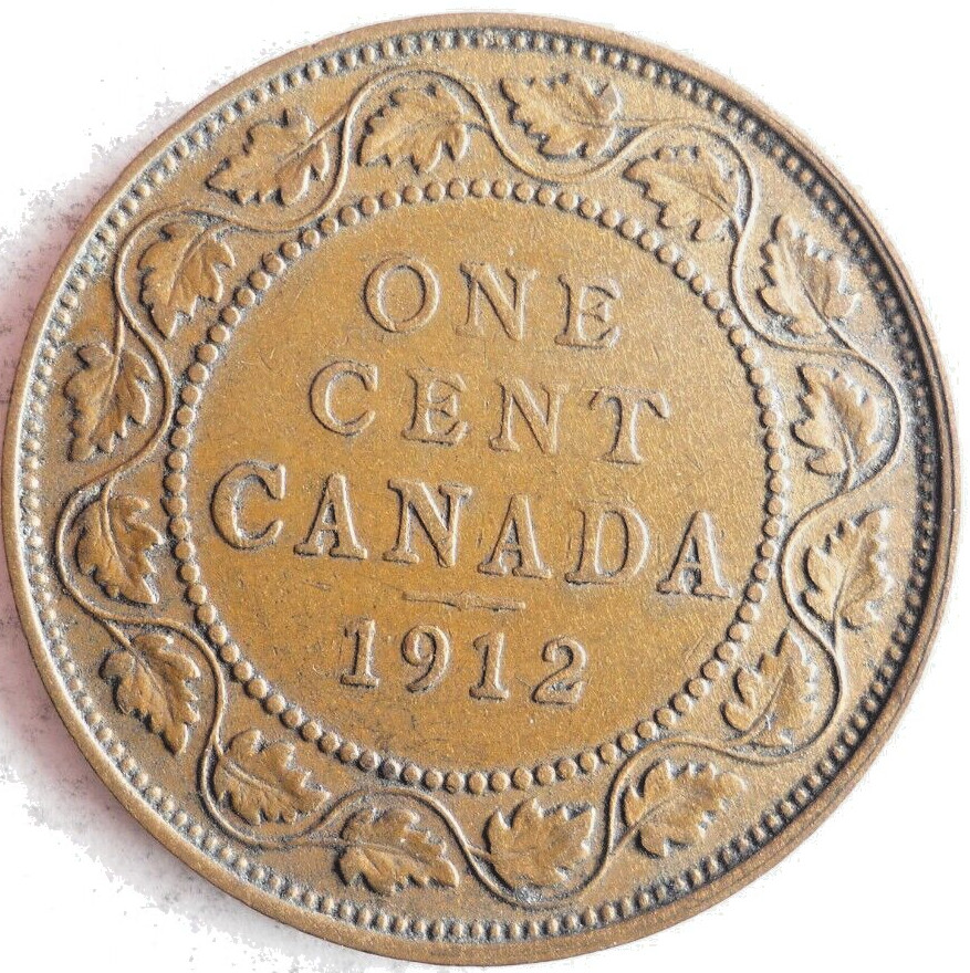 1912 CANADA CENT - Excellent Coin - FREE SHIP - Canada Bin #2