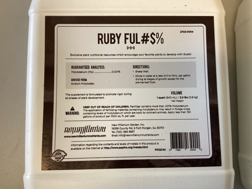 New Millenium Nutrients Bundle/Winter Frost/Carbo Naria/Ruby FUL#$%/PK Apatite
