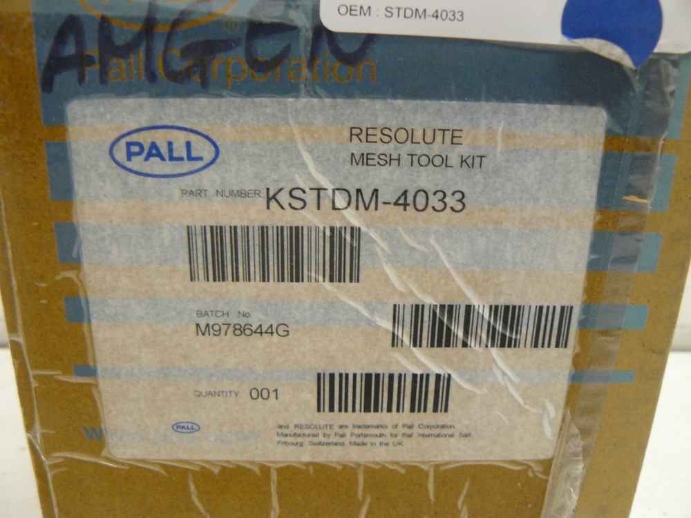 PALL KSTDM-4033 RESOLUTE MESH TOOL KIT MESH RETAINING NEW