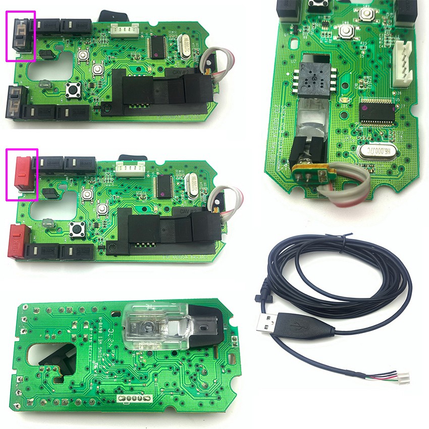 For Logitech G300s Gaming Mouse Motherboard Button Micro-motion Dot Mouse Cable