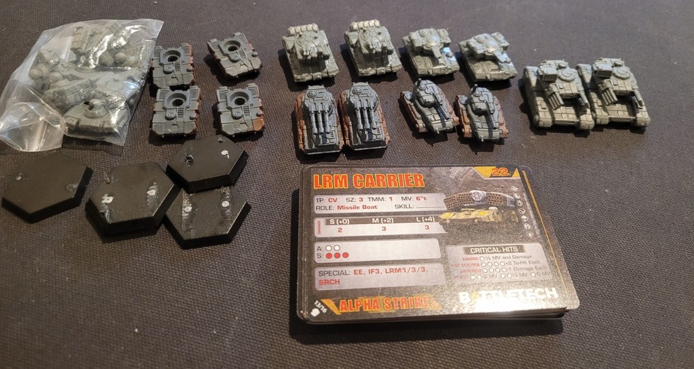 Battletech Tank Lot - Unpainted