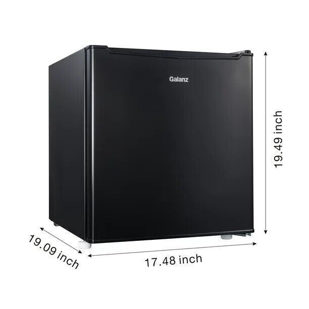 Compact Small Mini Fridge Refrigerator Freezer 1.7 cu ft Office Dorm Game Black
