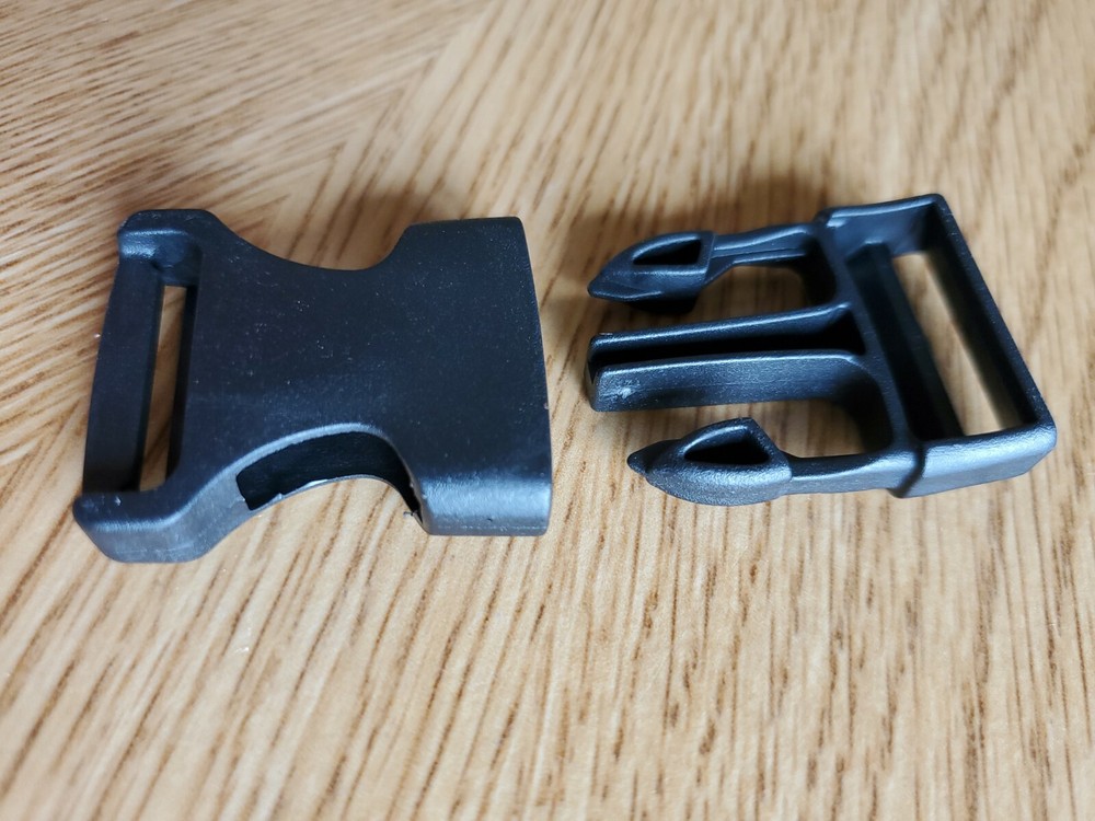 Plastic Strap Side Webbing Release Buckle Clasp 1'' Molle Bacpack Heavy Duty