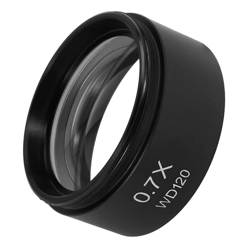 WD120 0.7X Microscope Auxiliary Objective Lens 48mm Thread Microscope Accessory