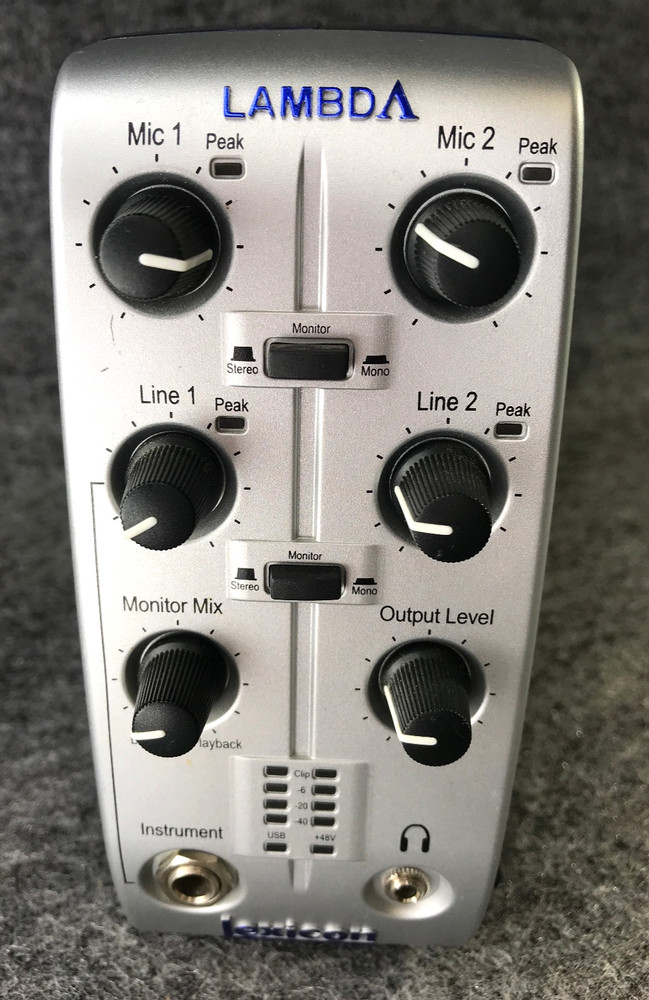 Lexicon LEXLAMBDAV Lambda USB Audio Interface Desktop Recording Studio v 2.0