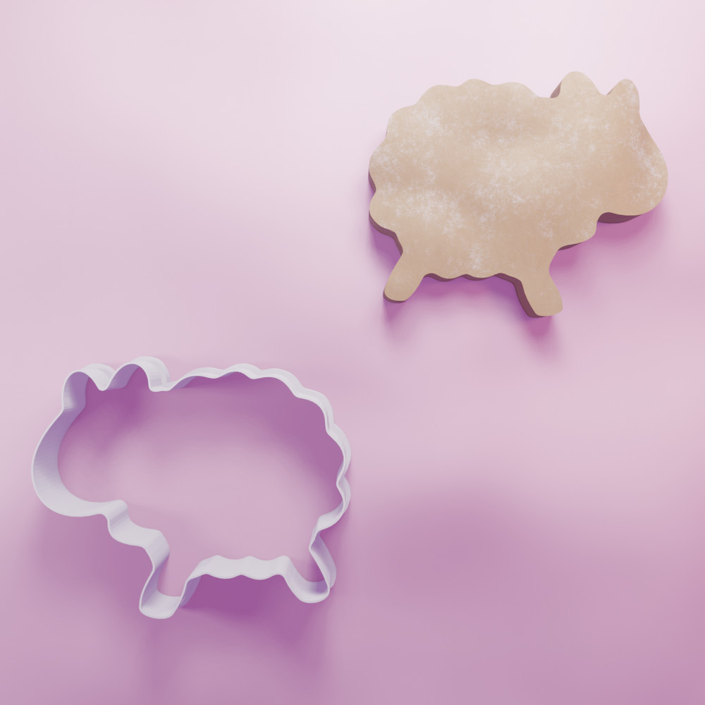 Sheep cookie cutter