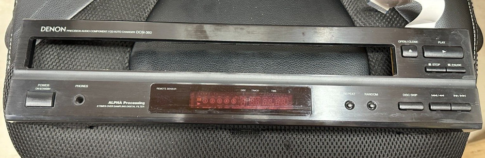 Denon DCM-360 5-Disc CD Changer Player Face Plate