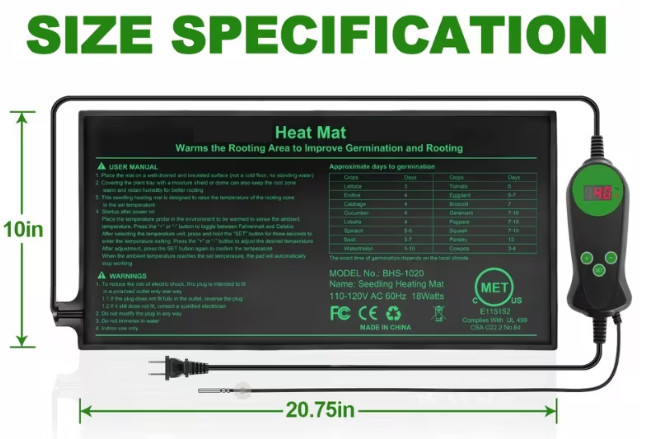 Heat Mat with Smart Thermostat Control, For making Yogurt