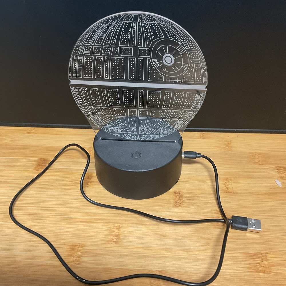 Star Wars Death Star Night Light New 3D LED Multicolor