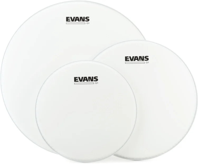 Evans G1 Coated Tom Drumhead Pack