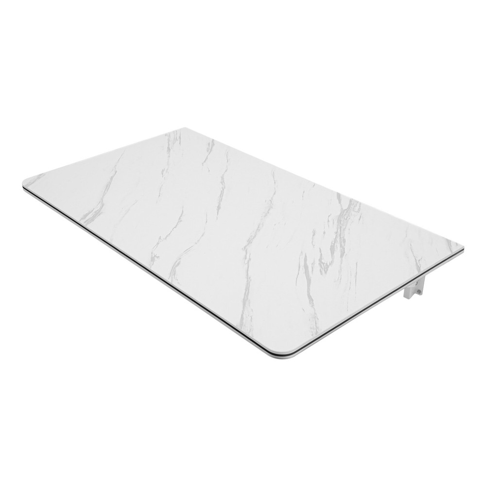 Folding Wall Mounted Laptop Desk with Brackets Space Saving Foldable Table