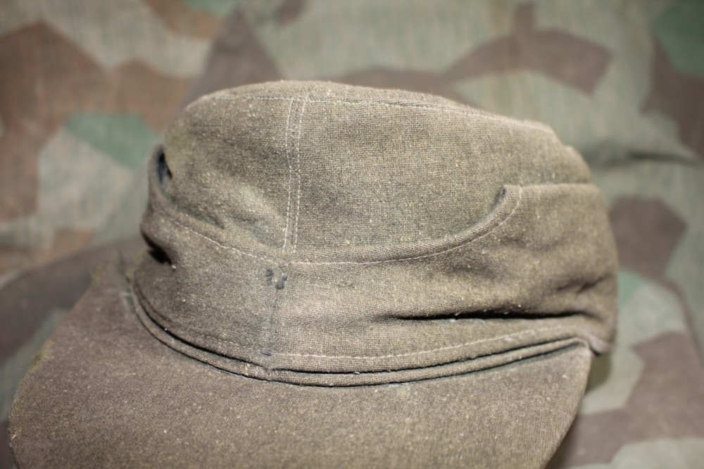 ORIGINAL WW2 GERMAN M43 FELDMUTZE STYLE FIELD CAP MODIFIED WH SS OSTFRONT