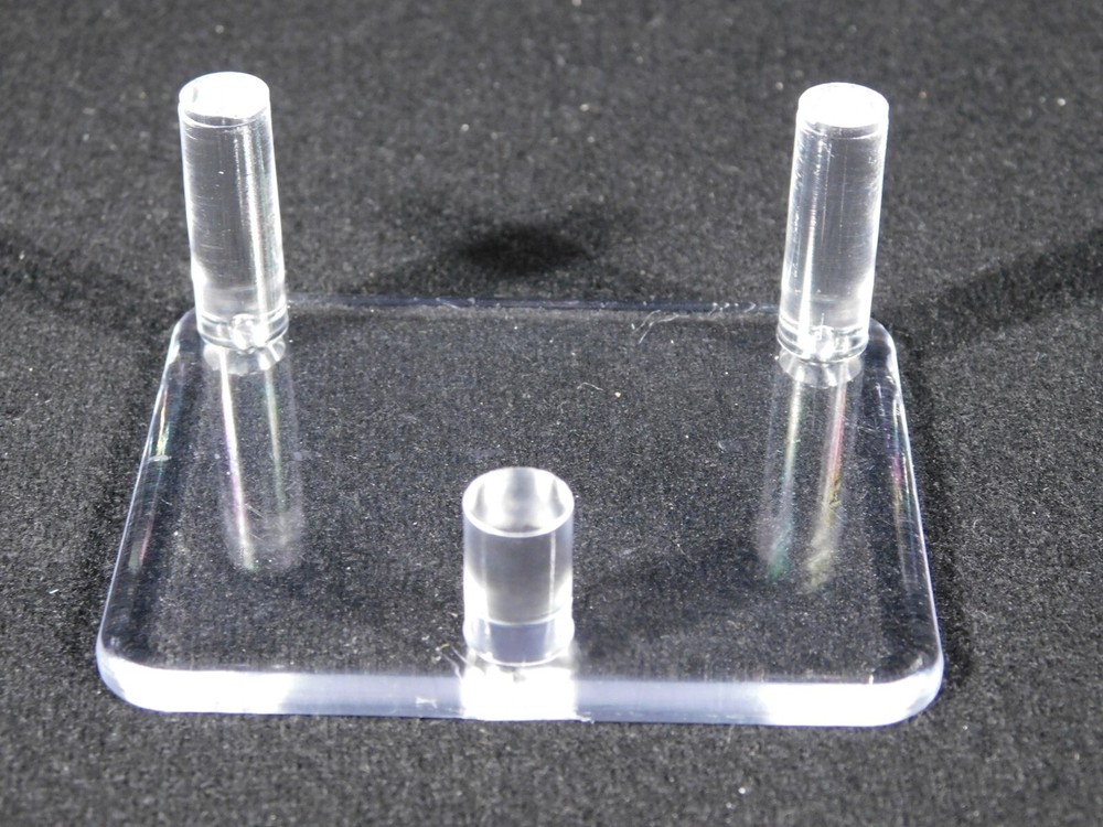Heavy Duty THREE Post SPHERE Display Stand MEDIUM Size Clear Acrylic