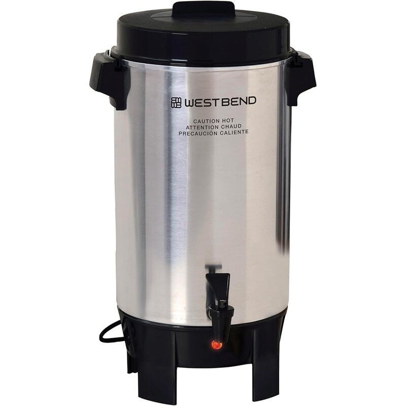 42 Cup Coffee Urn Automatic Temperature Control Beverage Dispenser Percolator US