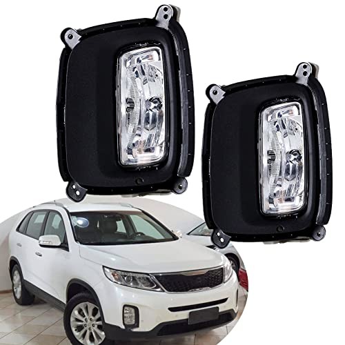2-Pack Front Fog Light Assembly Driver and Passenger Side Replacement for So