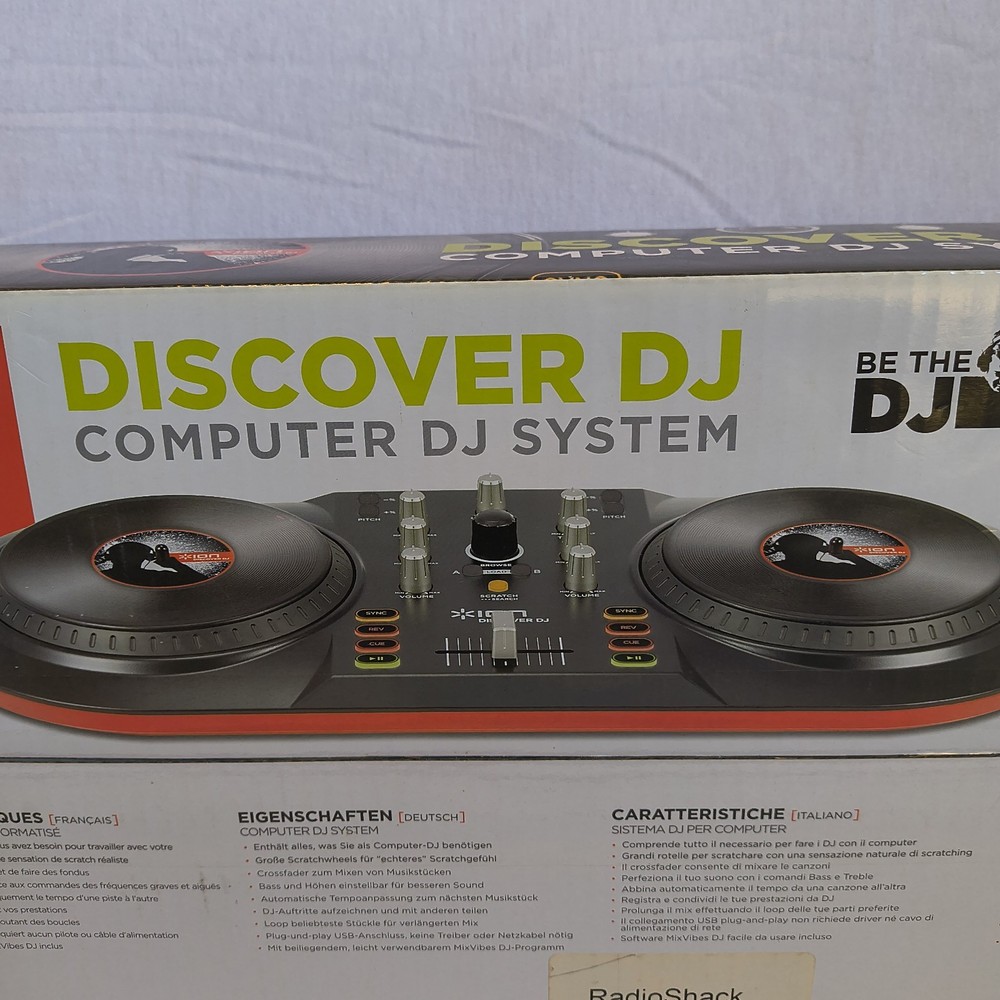 Ion Discover DJ Computer DJ System discovery pc mac usb .