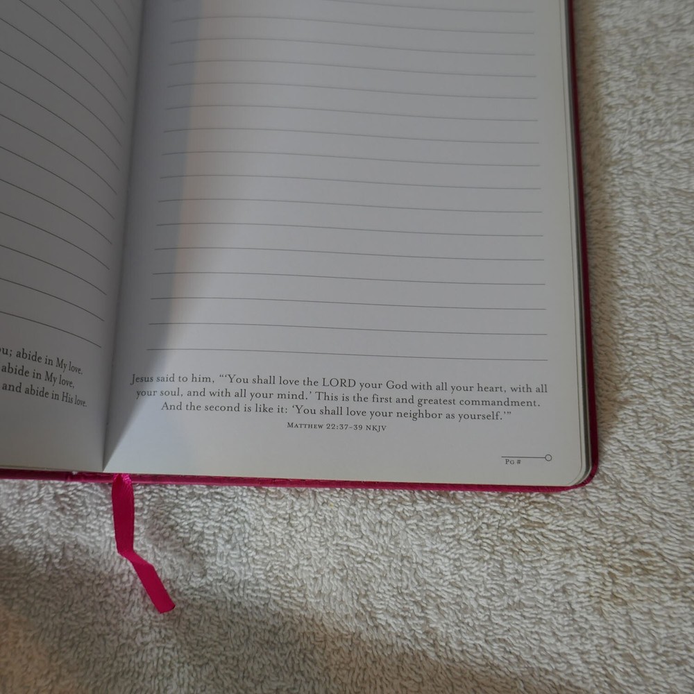 Pink Journal / Notebook - Jer. 29.11 Christian Inspired - Religious Gift