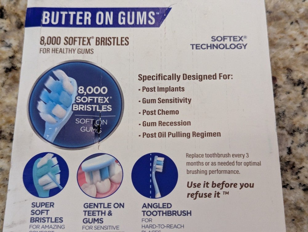 GuruNanda Butter-on-Gums Toothbrushes 6 ct