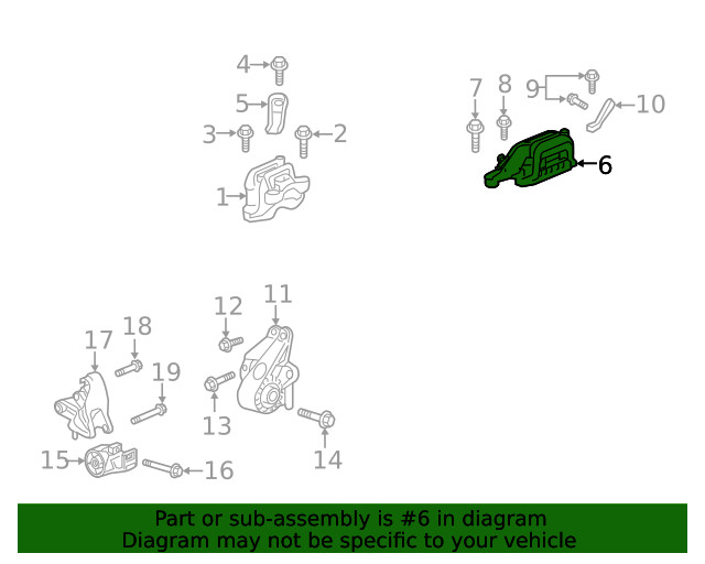 Genuine GM Automatic Transmission Mount 84284913