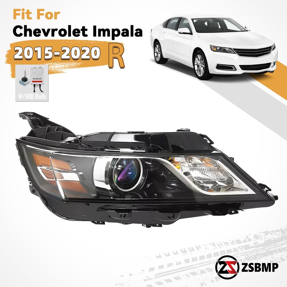 HID/Xenon Headlight For 2015-2020 Chevy Impala w/Ballast w/Bulb Passenger Side